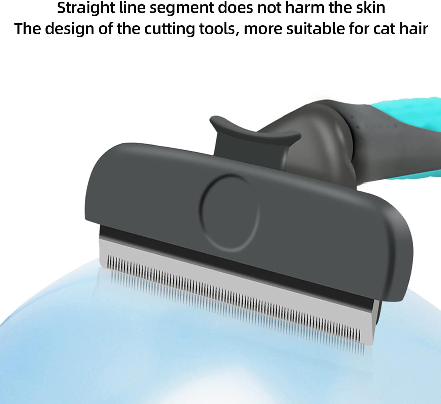 Pet Grooming Brush Effectively Reduces Shedding by up to 98% Professional Deshedding Tool for Dogs and Cats Furminator for Dogs Dog Brush Dog Brush for Shedding Cat Brush Slicker Brush (Blue, Large)